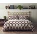 GEO LOGAN CHARCOAL CHERRY Comforter Set By Kavka Designs