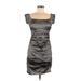 Alex Evenings Cocktail Dress: Gray Dresses - Women's Size 6