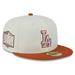 Men's New Era Cream/Orange Los Angeles Dodgers 59FIFTY Fitted Hat