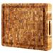 Foundry Select Anders Sturdy Teak Wood w/ End Grain Cutting Board Wood in Brown | 17 H x 13 W x 1.5 D in | Wayfair A34B40E9CE67462B881D095BEC054253