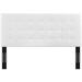 Copper Grove Vodice Faux Leather Tufted Headboard by Modway Faux Leather/Upholstered in White | Wayfair MOD-5857-WHI