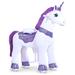 PonyCycle Model E Ride On Unicorn in Indigo | 35.4 H x 15.7 W x 33.1 D in | Wayfair E413