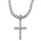 Cristaux élégants délicats pour collier pendentif croix pour chaîne strass bijoux de mode unisexe