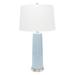 Everly Quinn Bottomley Table Lamp Ceramic/Linen in Gray/Blue | 30 H x 6.5 W x 6.5 D in | Wayfair BAB12C29B88E4AD28F723B207672C3A2