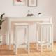 Tabourets de bar 2 pcs blanc 40x40x78 cm bois massif de pin - Vidaxl