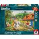 Schmidt 58425 - Thomas Kinkade, Bibi & Tina, Spaß auf dem Martinshof, Puzzle, 1000 Teile - Schmidt Spiele