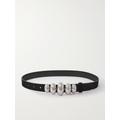 Isabel Marant - Fuzz Embellished Nubuck Belt - Black