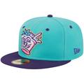 Men's New Era Turquoise Louisville Bats Theme Nights Derby City Mint Juleps 59FIFTY Fitted Hat