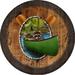 Cute Raccoon Canoe Pub Sign Large Oak Whiskey Barrel Wood Wall Decor