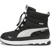 Winterboots PUMA "EVOLVE BOOT PURETEX JR", Kinder, Gr. 38, schwarz-weiß (puma schwarz, ash gray, puma weiß), Textil, sportlich, Schuhe, Snowboots, Winterstiefel, Winterschuhe, wasserdicht
