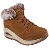 Winterboots SKECHERS "UNO RUGGED-WINTRINESS", Damen, Gr. 40, braun, Veloursleder, Textil, casual, Schuhe, Snowboots mit Water Repellent-Ausstattung