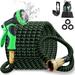 75ft Garden Hose Expandable Water Hose Leakproof with Durable 3-Layers Latex Extra Strength Fabric Solid Brass Fittings