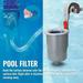 solacol Above Ground Swimming Pool with Filter Pump Wall Mount Surface Skimmer Cleans Above Ground Pools Attracts Floating Debris Swimming Pool Cleaner Pool Filters for Above Ground Pools with Pump