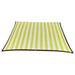 QIIBURR Sun Shades Outdoor Patio Outdoor Sunny Shade Cloth Pergola and Backyard Patio Sunshade with Protection Heat Material Reinforced Grommetsï¼ˆYellow and White Stripesï¼‰