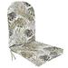 Jordan Manufacturing 19 x 51 French Edge Adirondack Outdoor Chair Cushion - 50.5 L x 19 W x 4 H Bryan Walnut