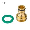 Universal Garden Watering Tools Aerator Adapter Basin Fitting Hose Adaptor Brass Quick Connector Tap Adapters Faucet Tap Connector 12