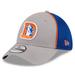 Men's New Era Gray Denver Broncos Throwback Pipe 39THIRTY Flex Hat