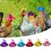Augper Clearance Chicken Hats for Hens Tiny Pets Funny Halloween Accessories Feather Top Hat with Adjustable Elastic Chin Strap Rooster Duck Parrot Poultry Stylish Show Costume(6Pcs)