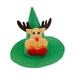 greenhome Pet Headgear Pet Christmas Hat Adjustable Ultra-Light Vibrant Color Easy-wearing Dress Up Non-woven Fabric Xmas Tree Elk Style Dog Cat Cosplay Xmas Hat Pet Supplies