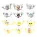 12pcs Creative Finger Puppets Caps Simulation Ghost Head Finger Props Halloween Spoof Toy Interactive Props for Kid Children (Random Color Random Style)