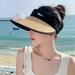 solacol Sun Hats for Women Small Head Hat with Fan for Women - Fan Visor Hat - Three Gear Mediation and Large Area Sun Protection Visors for Women Sun Protection Womens Hats for Sun Protection