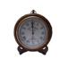 Hind Handicrafts Antique-Look Brown Round Wall Hanging Retro Clock Round Chandelier Wall Hanging Clock Wall Mount Home DÃ©cor Wall Clock (6 Inch)
