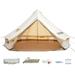 VEVOR Canvas Bell Tent 23ft(7m) Cotton Canvas Tent with Wall Stove Jacket Glamping Tent Waterproof Bell Tent for Family Camping Outdoor Hunting in 4 Seasons