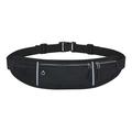 QIIBURR Black Waist Belts for Women Running Belt Sports Waist Pack Waist Bag for Men & Women Sports Belt with Zipper for Running Hiking Climbing Water Proof Bag Packs Cell Phone Bag for Men