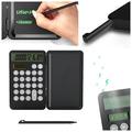 solacol Scientific Calculators Calculators 12-Digit Calculator with Writing Tablet Foldable Financial Calculator Lcd Dual Display Pocket Calculator for Office