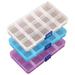 3 Pcs Adjustable Small Removable Clear Plastic Jewelry Organizer Divider Storage Box Jewelry Earring Tool Containers