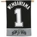 WinCraft Victor Wembanyama San Antonio Spurs One-Sided 28 x 40 Vertical Banner