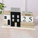 COFEST Desk Calendar 2023-2024 Wooden Cards Perpetual Calendar Month Date Display Classroom Office Decor For Men Women Black