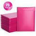 Jiyugala Organization and Storage Mailers Padded Lined 25PC Poly Bubble Self Red Seal Envelopes Mailer Rose Housekeeping Organizers