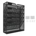 Wall File 5 Pockets Wall Mount Space Saving Humanized Design Easy Installation Wall File Holder