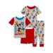 Mickey Mouse Toddler Boy Cotton Knit Pajamas 4-Piece Set Sizes 2T-4T