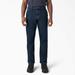 Dickies Men's Flex Regular Fit Carpenter Utility Jeans - Dark Denim Wash Size 44 32 (DU601)