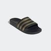 Badesandale ADIDAS SPORTSWEAR "AQUA ADILETTE", Gr. 37, schwarz (core schwarz, gold metallic, core schwarz), Synthetik, sportlich, Schuhe