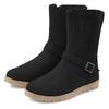 Winterstiefel ELBSAND, Damen, Gr. 37, schwarz, Obermaterial: 100% Rindsleder. Futter: 100% Textilmaterial. Decksohle: 100% Textilmaterial. Laufsohle: 100% Synthetik, unifarben, Basic, Schuhe, Boots,Winterstiefelette,Leder, wind- & wasserabweisende...