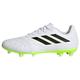 adidas Unisex Copa Pure.3 Firm Ground Boots Fußballschuhe (Fester Untergrund), FTWR White/core Black/Lucid Lemon, 46 EU