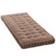 10cm Thick Bench Cushion 2/3 Seater,100cm/120cm Cotton Bench Cushions Sofa Floor Seat Cushion Mattress for Home Garden Patio Swing (140x30cm,Brown)