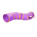 Cat Tunnel Collapsible Cat Play Tube Cat Tunnels Cat Tunnel Cat Toys for Indoor Cats Kitten (Color : Purple, Size : 121.5x35.8cm)