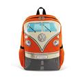 BRISA VW Collection Volkswagen Hiking Laptop University Backpack in T1 Bus Campervan Design (15 L/4 gal/Small) (Orange)