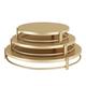 Vivevol Set of 3 Cake Stands, Cake Plate, Dessert Stand, Cupcake Stand for Parties, Home Decorating Stand Dessert Display(8” 10” 12”) Gold