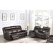 Red Barrel Studio® 2 Piece Faux Leather Reclining Living Room Set Faux Leather in Gray | 40 H x 82 W x 39 D in | Wayfair Living Room Sets