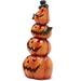 The Holiday Aisle® Halloween Pumpkin Decorations Indoor Halloween Decorations Clearance For Table/Halloween/Window/Present Box/Gift/Courtyard Corridor (Orange Stacked Pu | Wayfair