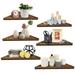 Millwood Pines 6 Piece Triangle Corner Shelf Wood in Brown | 0.6 H x 11.4 W x 11.4 D in | Wayfair 38978607FD474DD59C67C58A72AE19BA