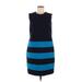Victoria Victoria Beckham Casual Dress: Blue Dresses - Women's Size 8