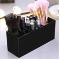 Porte-pinceaux de maquillage à 3 grilles boîte de rangement pour rouge à lèvres crayon à barrage