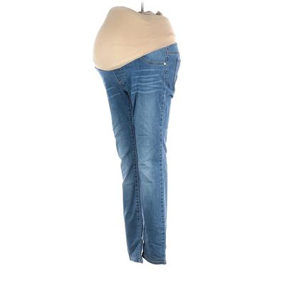 LED Luxe Essentials Denim Jeans: Blue Bottoms - Women's Size 29 Maternity