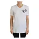 Dolce & Gabbana , White #dgfamily Crewneck Cotton T-shirt ,White female, Sizes: S, XS, 3XS
